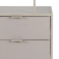 Notting Hill Bokhylla med 2 Lådor 185x77x35 cm Grå