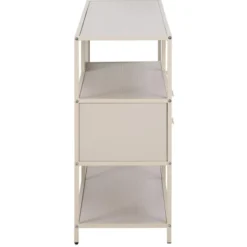 Notting Hill Bokhylla med 2 Lådor 78x114x35 cm Grå