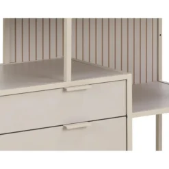 Notting Hill Bokhylla med 2 Lådor 78x114x35 cm Grå