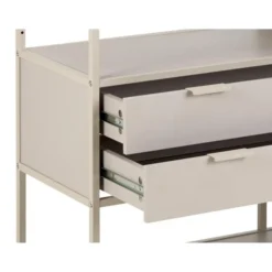 Notting Hill Bokhylla med 2 Lådor 78x114x35 cm Grå
