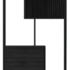 Notting Hill Bokhylla med 2 Lådor 185x77x35 cm Svart
