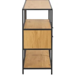 Notting Hill Bokhylla med 2 Lådor 78x114x35 cm Ek