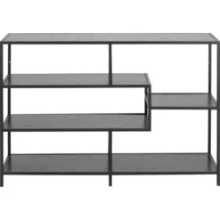 Notting Hill Bokhylla 78x114x35 cm Svart Ask