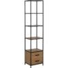 Notting Hill Bokhylla 185x42x35 cm Svart Ask