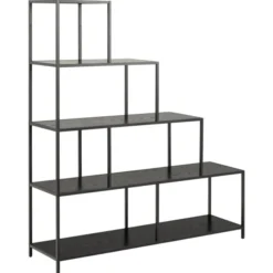 Notting Hill Bokhylla 150x135x35 cm Svart Ask