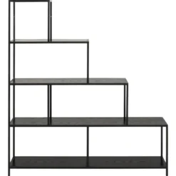 Notting Hill Bokhylla 150x135x35 cm Svart Ask
