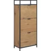 Notting Hill Skoskåp 129x56x30 cm Ek