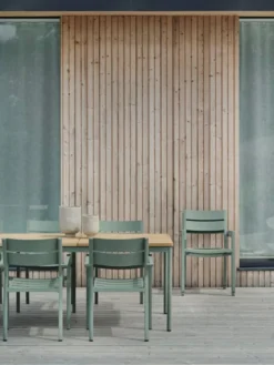 Nox Matgrupp 240x90 cm ink 6st Innes Karmstolar Dusty Green