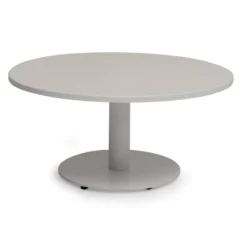 Näsby Utesoffbord Ø80 cm Vit