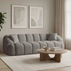 Octavio (268 x 70 x 80 cm) 4-sits soffa Grå