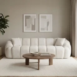 Octavio (268 x 70 x 80 cm) 4-sits soffa Vit