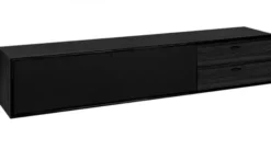 Oculus Mediabänk 176 cm Svart Ek