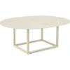 Olive Soffbord 110x80 cm Pearl White