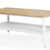 Olivet Soffbord 150x75 cm Vit/Teak