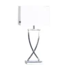 Omega Bordslampa 52 cm Krom/Vit