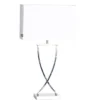 Omega Bordslampa 69 cm Krom/Vit