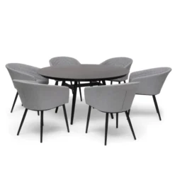 Oxhult Utebord Ø145 cm Svart