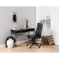 Paddington Skrivbord 110x50 cm Svart