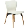 Paragon Stol Bone White bouclé, Oak
