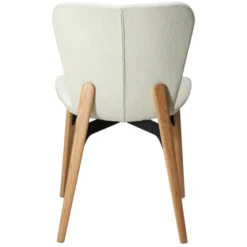 Paragon Stol Bone White bouclé, Oak