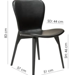Paragon Stol Pebble Earth Bouclé, Black Ash