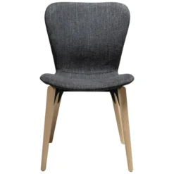 Paragon Stol Raven Black bouclé, Light Oak