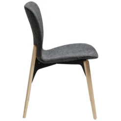 Paragon Stol Raven Black bouclé, Light Oak