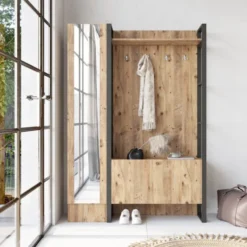 Paramaribo Slim (90 x 180 x 34 cm) Atlantisk furu Hallstativ
