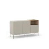 Paramaribo 140 (140 x 80 x 41,8 cm) Konsolbord Sandsten naturlig ek