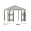 Paviljongtak till Hov Grå, 350 cm