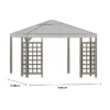 Paviljongtak till Hov Grå, 400 cm