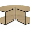 Pepe Soffbord Glas 90cm Bronze