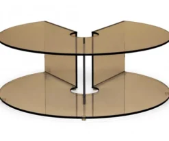 Pepe Soffbord Glas 90cm Bronze