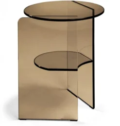 Pepe Soffbord Glas 40cm Bronze