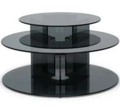 Pepe Soffbord Glas 70cm Smoke