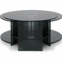 Pepe Soffbord Glas 70cm Smoke
