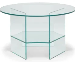 Pepe Soffbord Glas 70cm Transparent