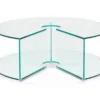 Pepe Soffbord Glas 90cm Transparent