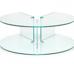 Pepe Soffbord Glas 90cm Transparent
