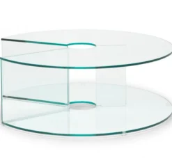 Pepe Soffbord Glas 90cm Transparent