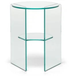 Pepe Soffbord Glas 40cm Transparent