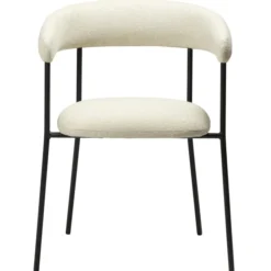 Plenti Stol Bone White, Black