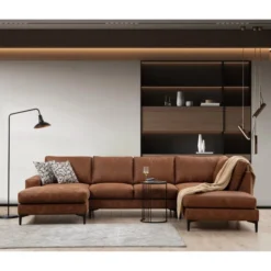 Port Louis Corner (155 x 90 cm) Hörnsoffa Kamelfärgad