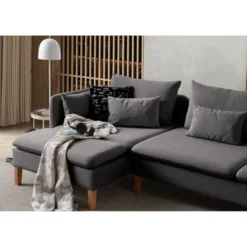 Quito Relax (185 x 95 x 92 cm) Hörnsoffa Antracit