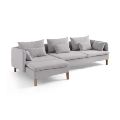 Quito Relax (185 x 95 x 92 cm) Hörnsoffa Grå