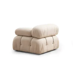 Quito 3-sits (288 x 95 x 75 cm) Bouclette 3-sitssoffa Creme
