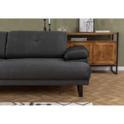 Quito (239 x 99 x 83 cm) 3-sits bäddsoffa Antracit