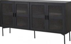 Raffels Sideboard 4 Dörr Svart