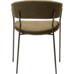 Reboot Stol Dark Olive, Antique Brass