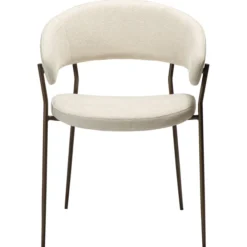 Reboot Stol Simply Beige, Antique Brass